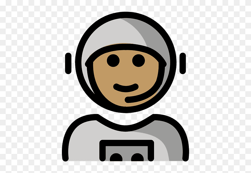 Astronaut Emoji Clipart - Astronaut - Png Download
