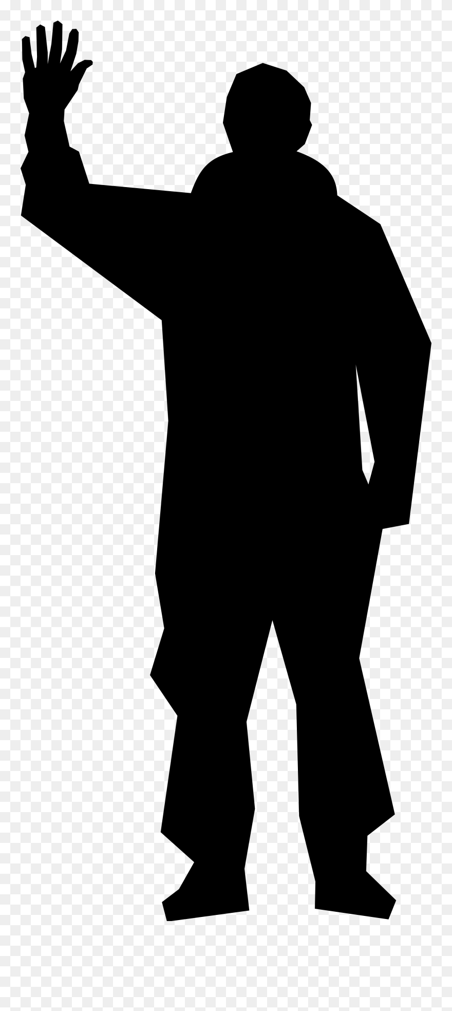 Astronaut Rex Walheim Waving - Astronaut Silhouette Clipart