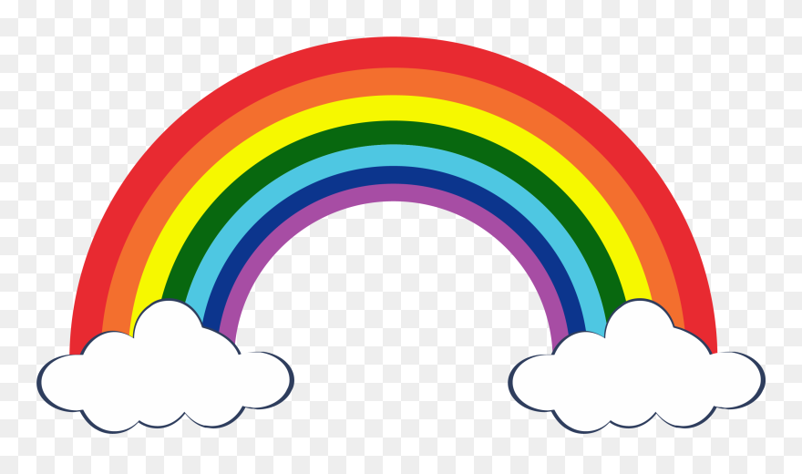 Rainbows Clipart - Printable Rainbow Pictures Free - Png Download