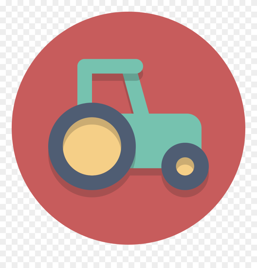 Circle Icons Tractor - Uzhavan App Clipart