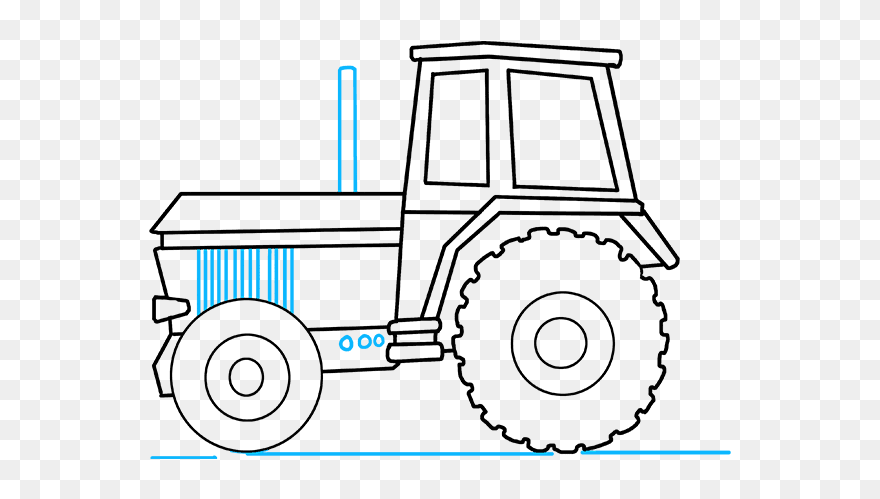 How To Draw Tractor - Tractor Clipart