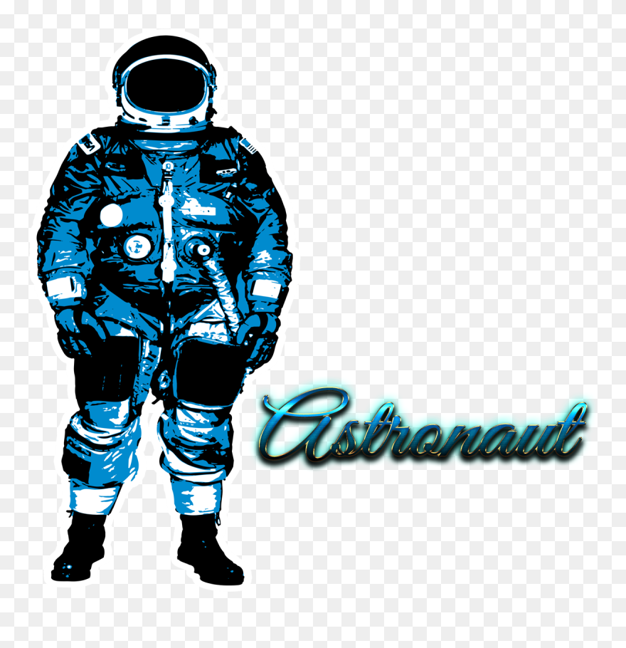 Astronaut Clipart Blank Background - Grunge Vectors - Png Download