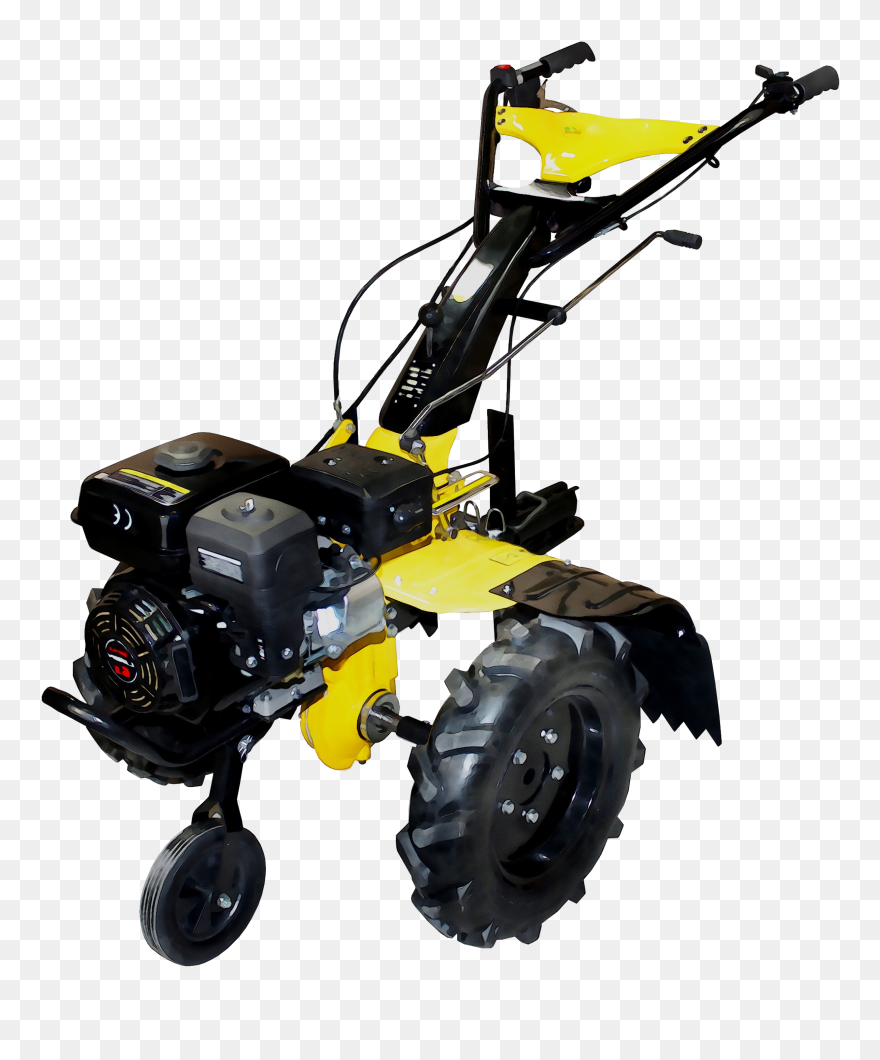 Power Car Plough Tselina Two-wheel Tractor Clipart - Two-wheel Tractor - Png Download
