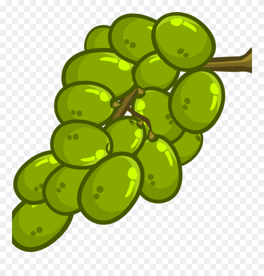 Grapes New Year Hatenylo - Green Grapes Clipart - Png Download