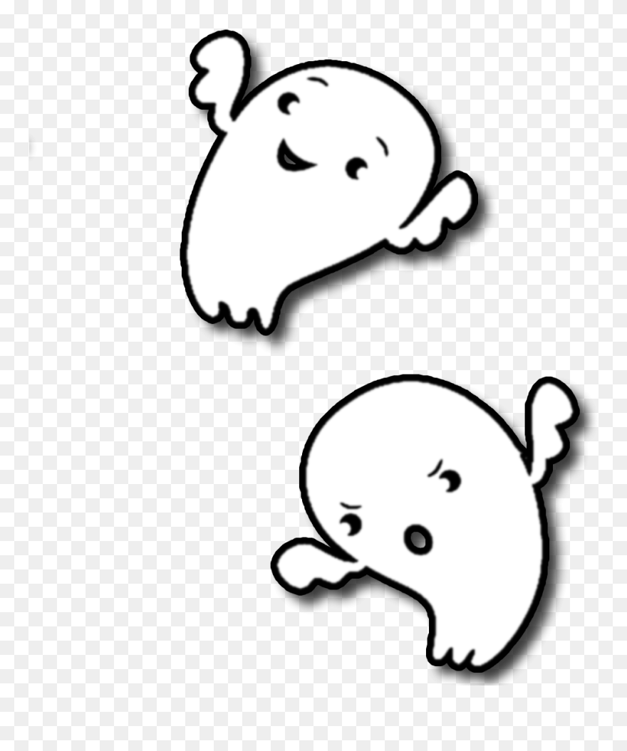 Candy Corn Ghost Halloween Clip Art - Ghost Clipart Transparent Background - Png Download