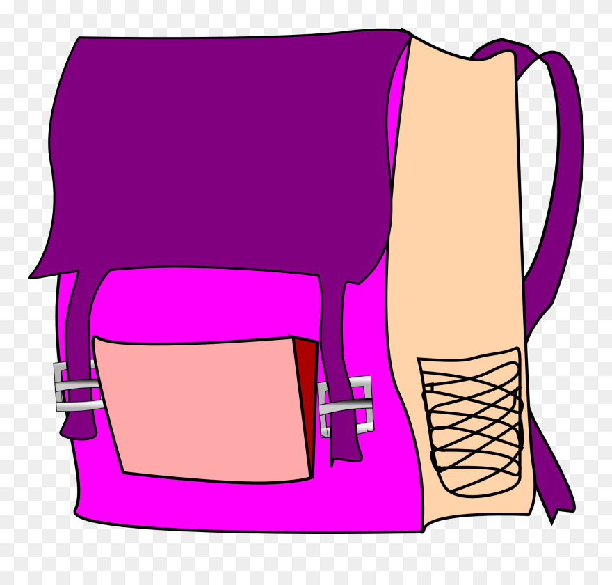 School Bag Clip Art - Png Download