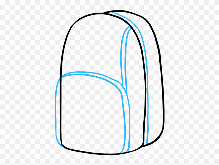 How To Draw Backpack Clipart