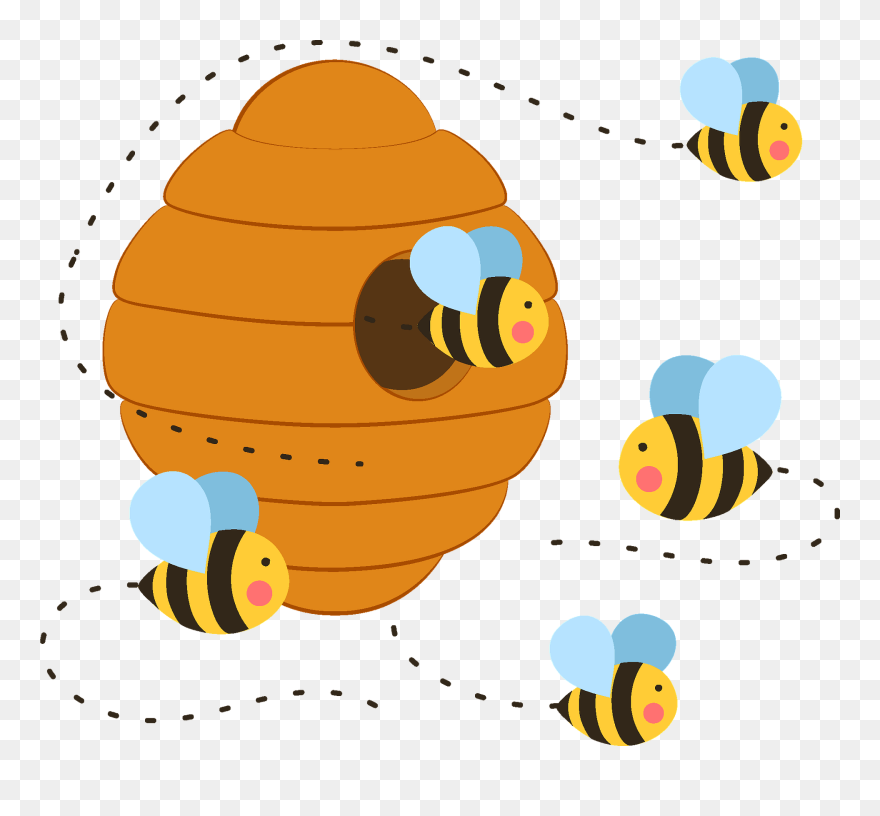 Beehive Clipart - Png Download