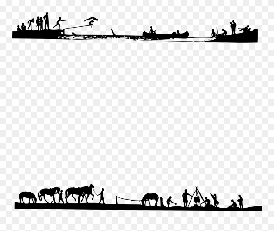 Camp Borders Clip Art - Png Download