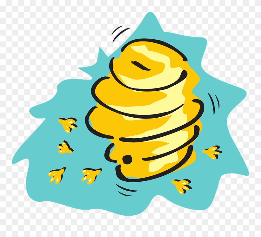 Vintage Beehive Clipart - Png Images Beehive Transparent Png