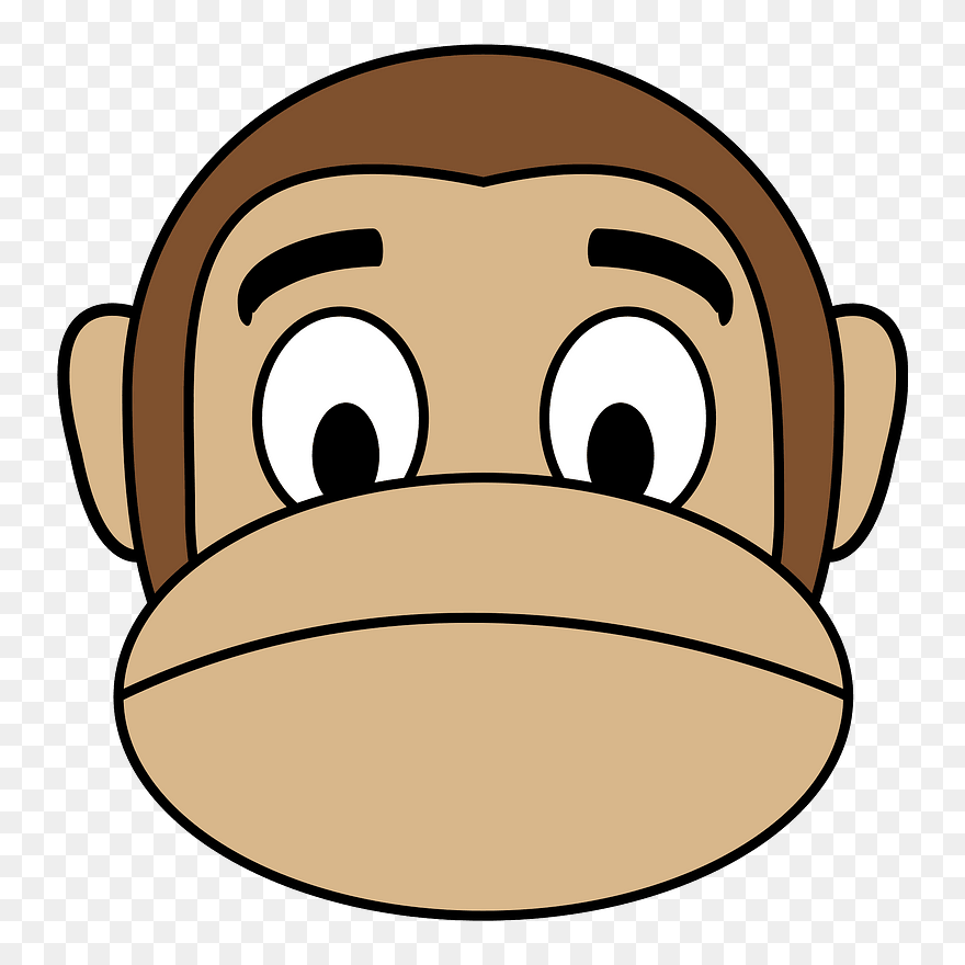 Sorry Monkey Emoji Clipart - Sad Monkey Emoji - Png Download