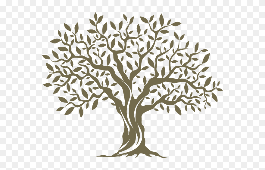 Tree Vector Black And White Clipart