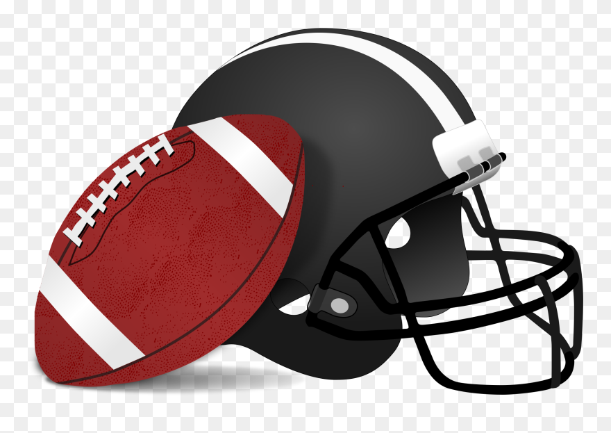 Football And Helmet Clipart - Png Download