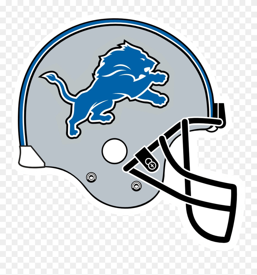 Detroit Lions Ford Field Nfl American Football Helmets - Clip Art Detroit Lions Helmet Logo - Png Download