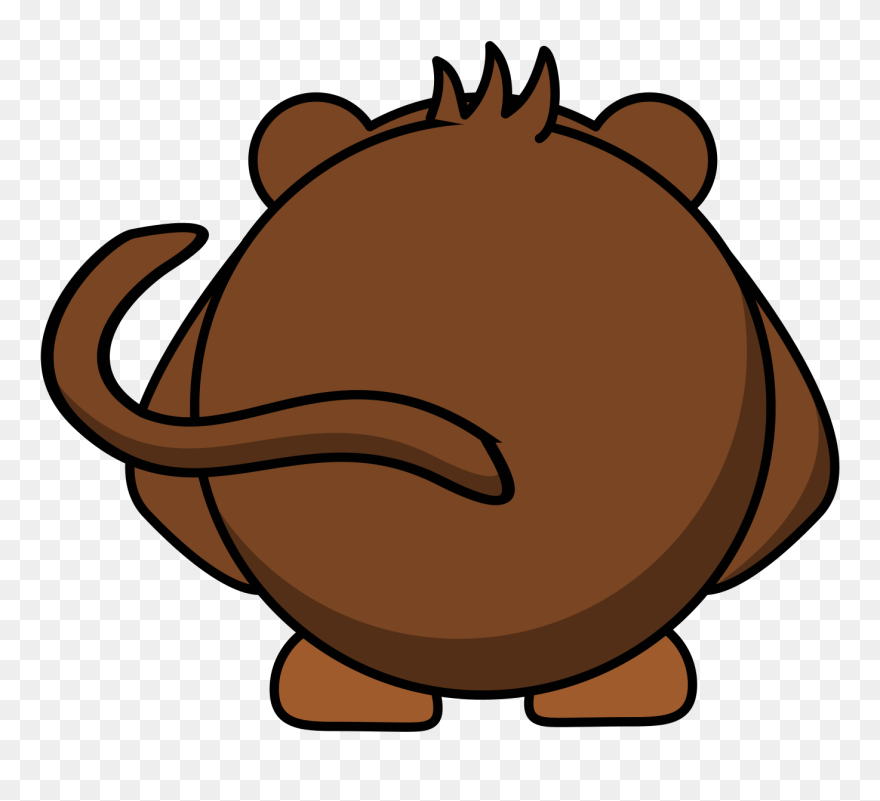 Cartoon Monkey Back Clipart - Animated Monkey - Png Download
