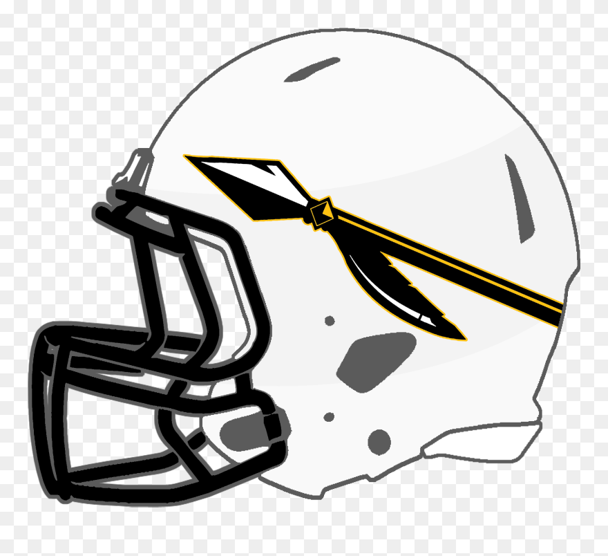Football Helmets Clipart Picture Freeuse Library Mississippi - White And Green Football Helmet - Png Download