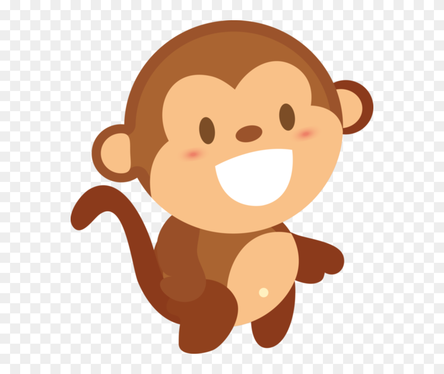 Monkey Cartoon Nose Head Clipart - Monkey 卡通 - Png Download