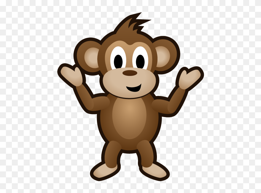 Monkey Swinging In A Tree Clipart Clipart Free Download - Animated Monkeys No Background - Png Download