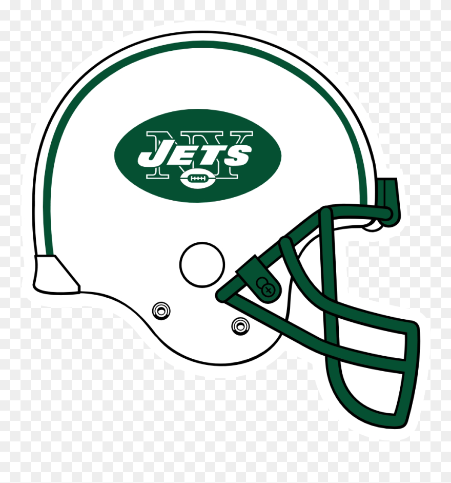 Helmet Clipart New York Jets - Logos And Uniforms Of The New York Jets - Png Download