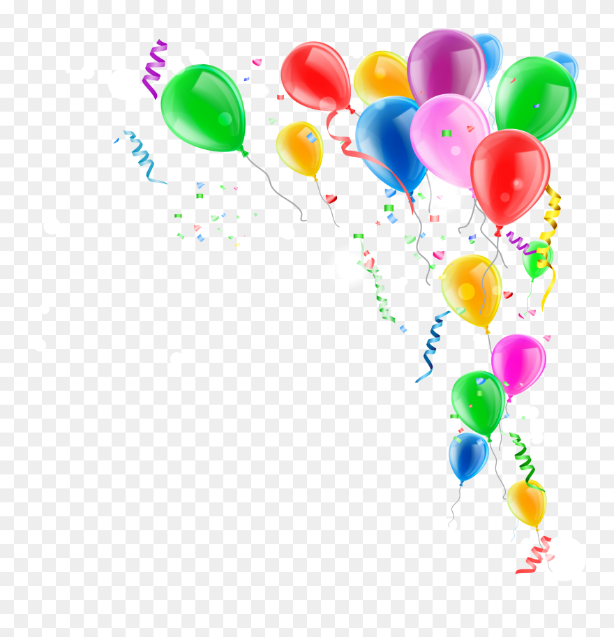 Download Confetti Clipart Balloon Confetti Transparent Balloons And