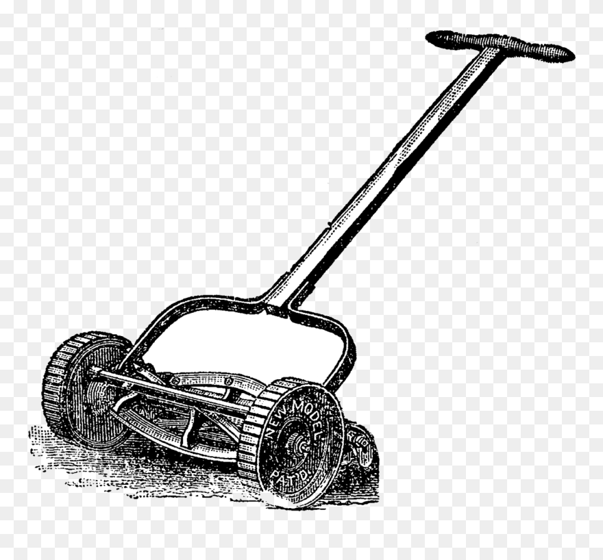 Transparent Lawn Mower Clip Art - Premiere Tondeuse A Gazon - Png Download