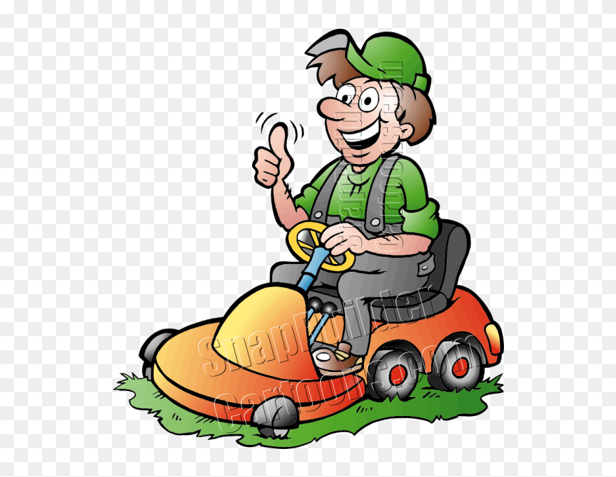 Mowing Clipart Free Download On Webstockreview - Woman Mowing Lawn Clipart - Png Download