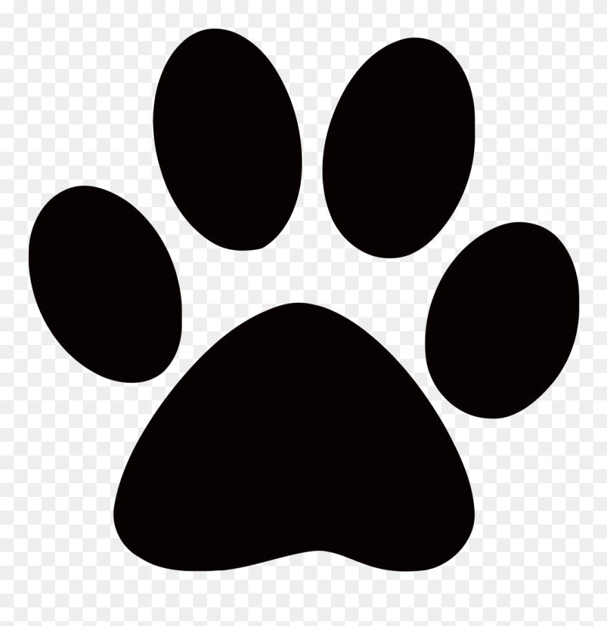 Cougar Paw Print Clip Art - Dog Paw Print Clip Art - Png Download