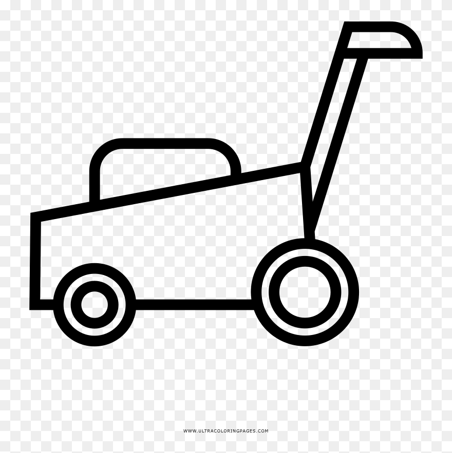Transparent Lawn Mower Clip Art - Coloring Pages Of Lawn Mower - Png Download