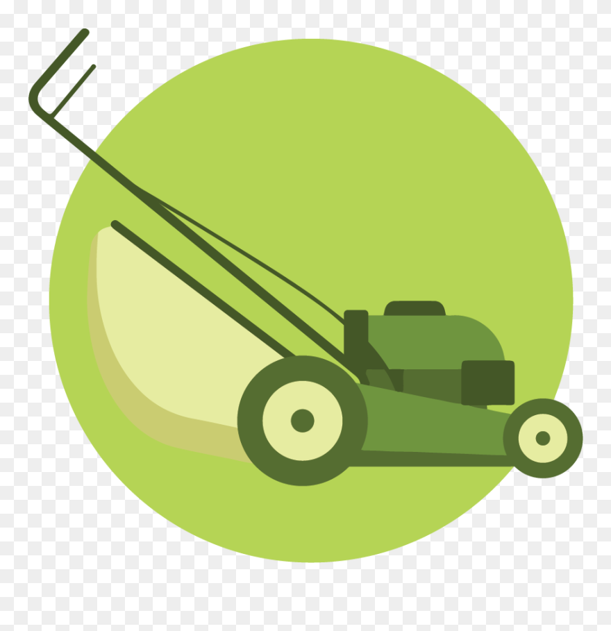 Transparent Lawn Mower Clip Art - Lawn Mower Icon Png