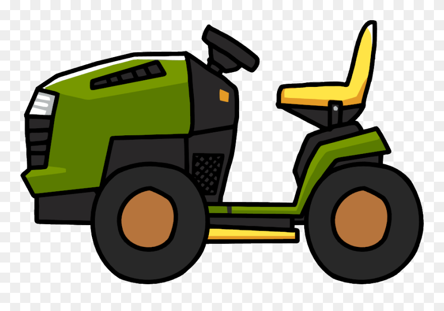 Mowing Clipart Ride On - Riding Lawn Mower Clip Art - Png Download