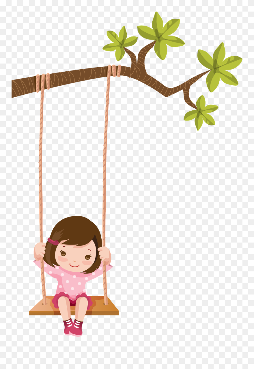 Transparent Boho Teepee Clipart - Kid On A Swing Clipart - Png Download