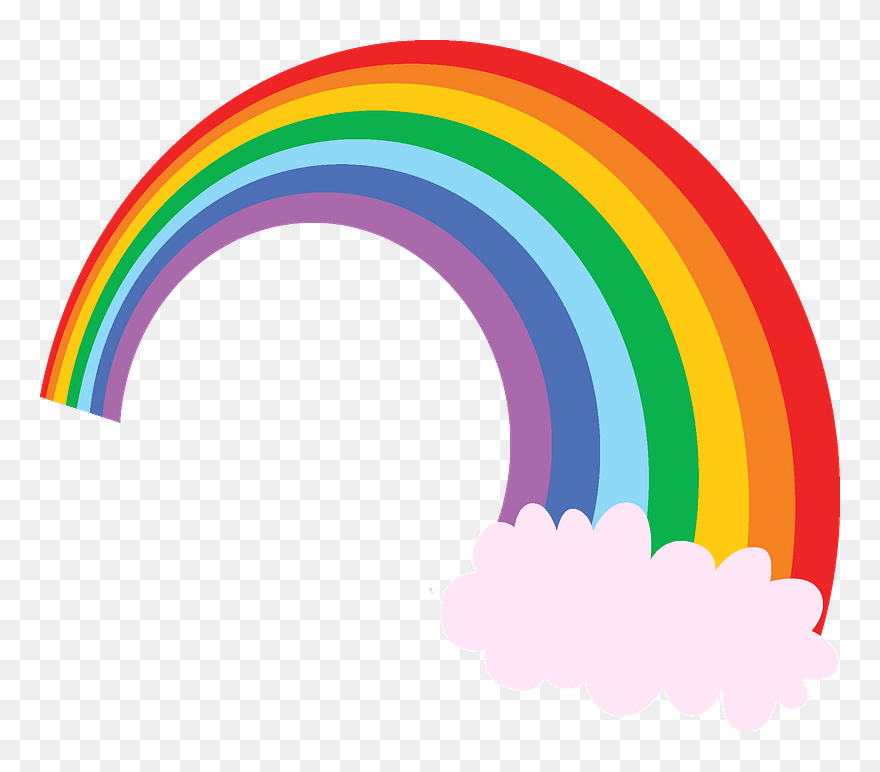 Rainbow Clipart - Graphic Design - Png Download