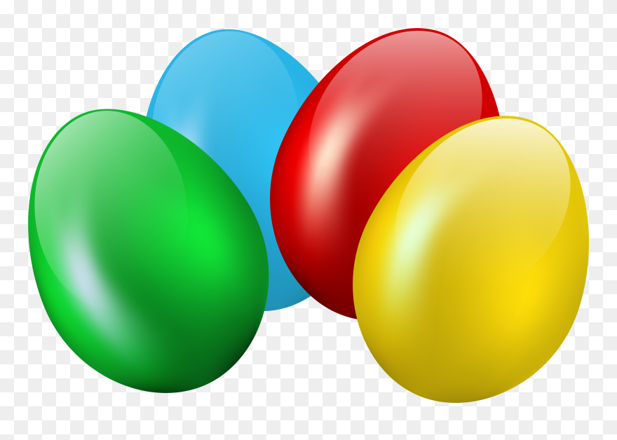 Easter Eggs No Background - Transparent Background Easter Eggs Png Clipart