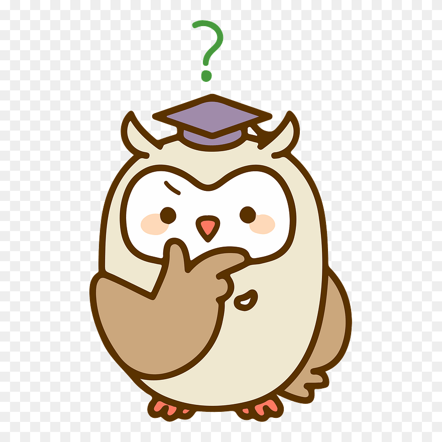 Owl Question Clipart - Teacher Owl Clipart - Png Download