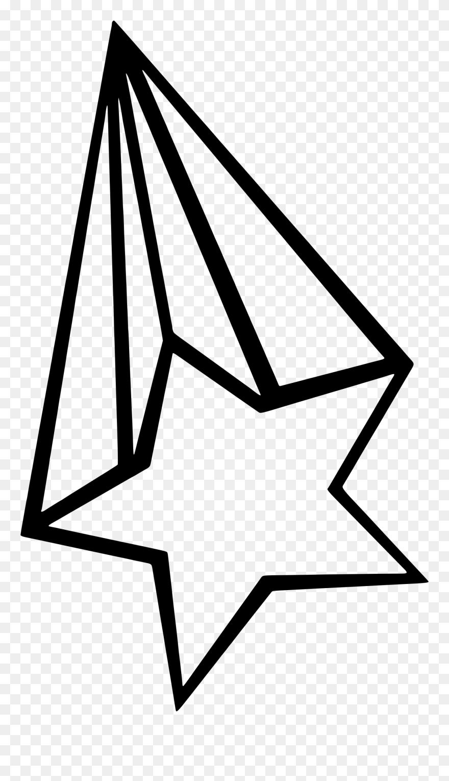 Black Shooting Star Clipart Clip Freeuse Clipart - Shooting Star Clipart Black And White - Png Download