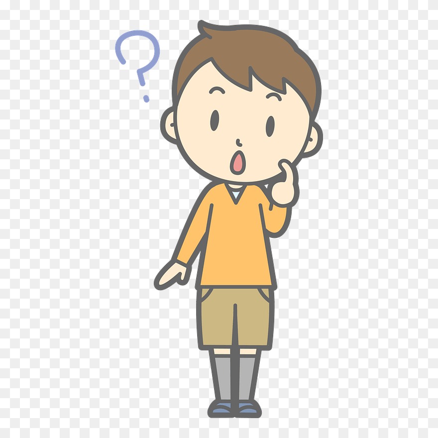 Little Boy Child Question Clipart - Boy Crying Clipart - Png Download