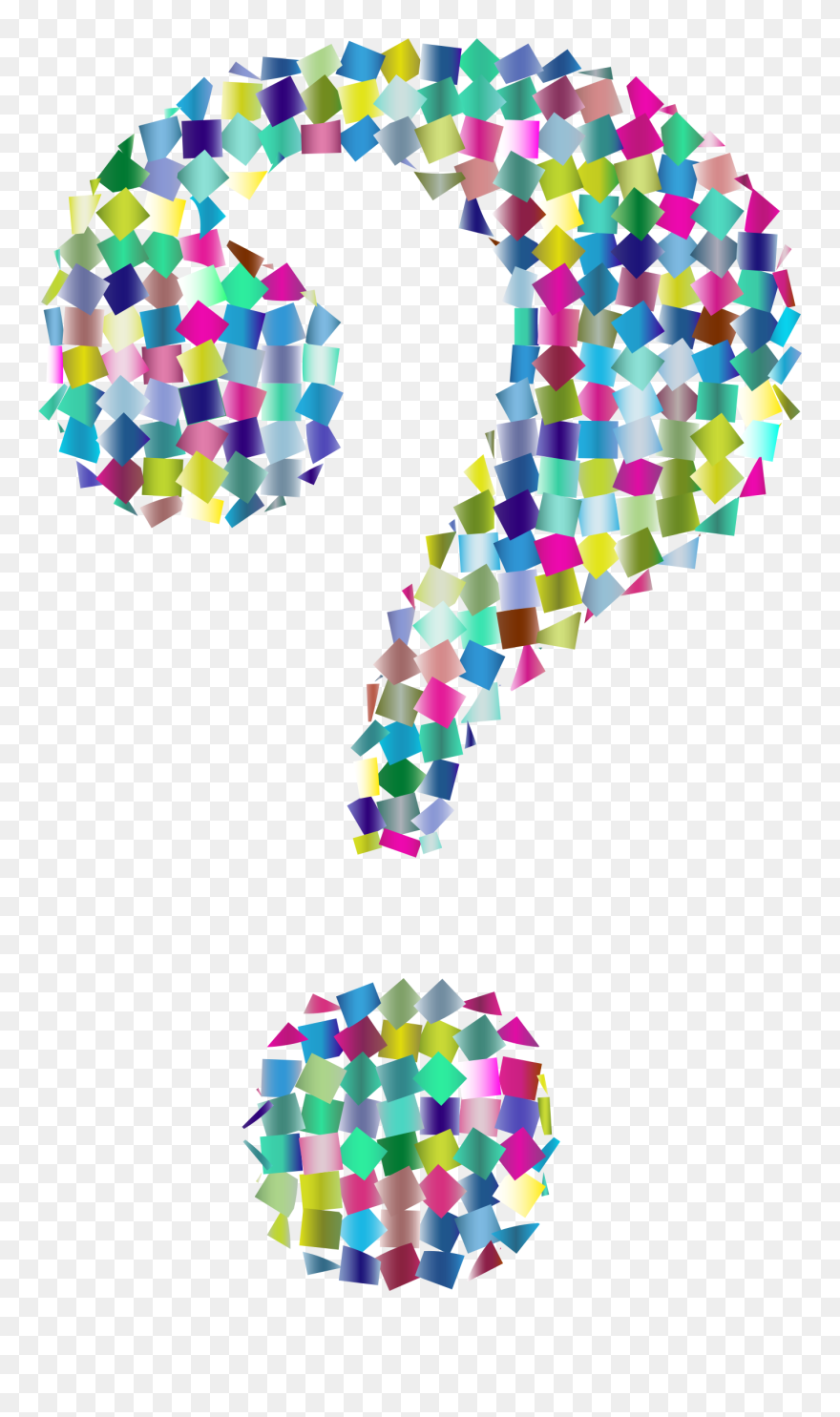 Question Mark Clipart Colorful - Question Free Clip Art - Png Download