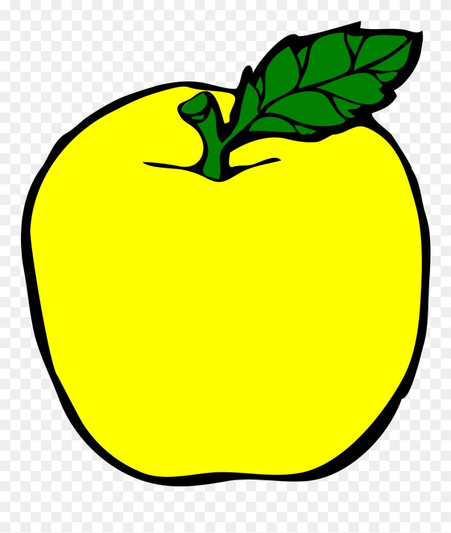 Yellow Apple Svg Clip Arts - Clipart Orange Apple - Png Download
