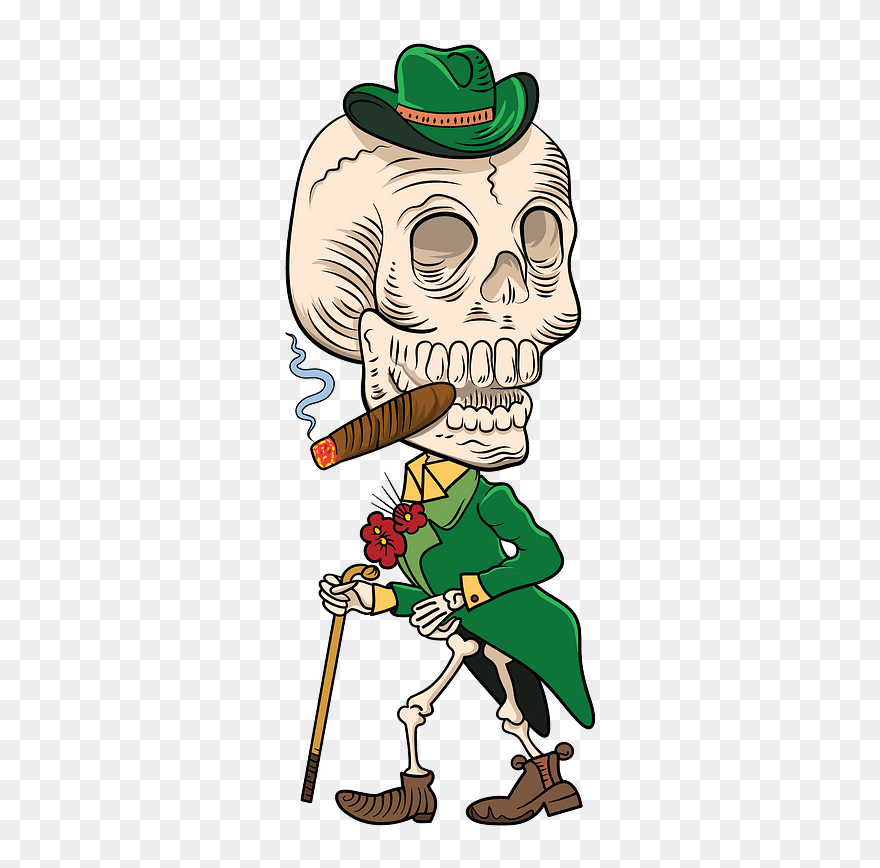 Day Of The Dead Skeleton Clipart - Skeleton Clipart Dead - Png Download
