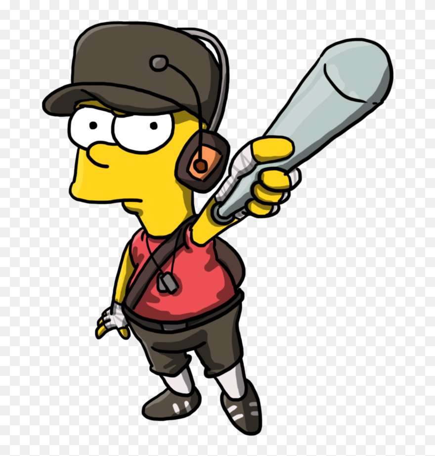 Clipart Baseball Hotdog - The Simpsons - Png Download