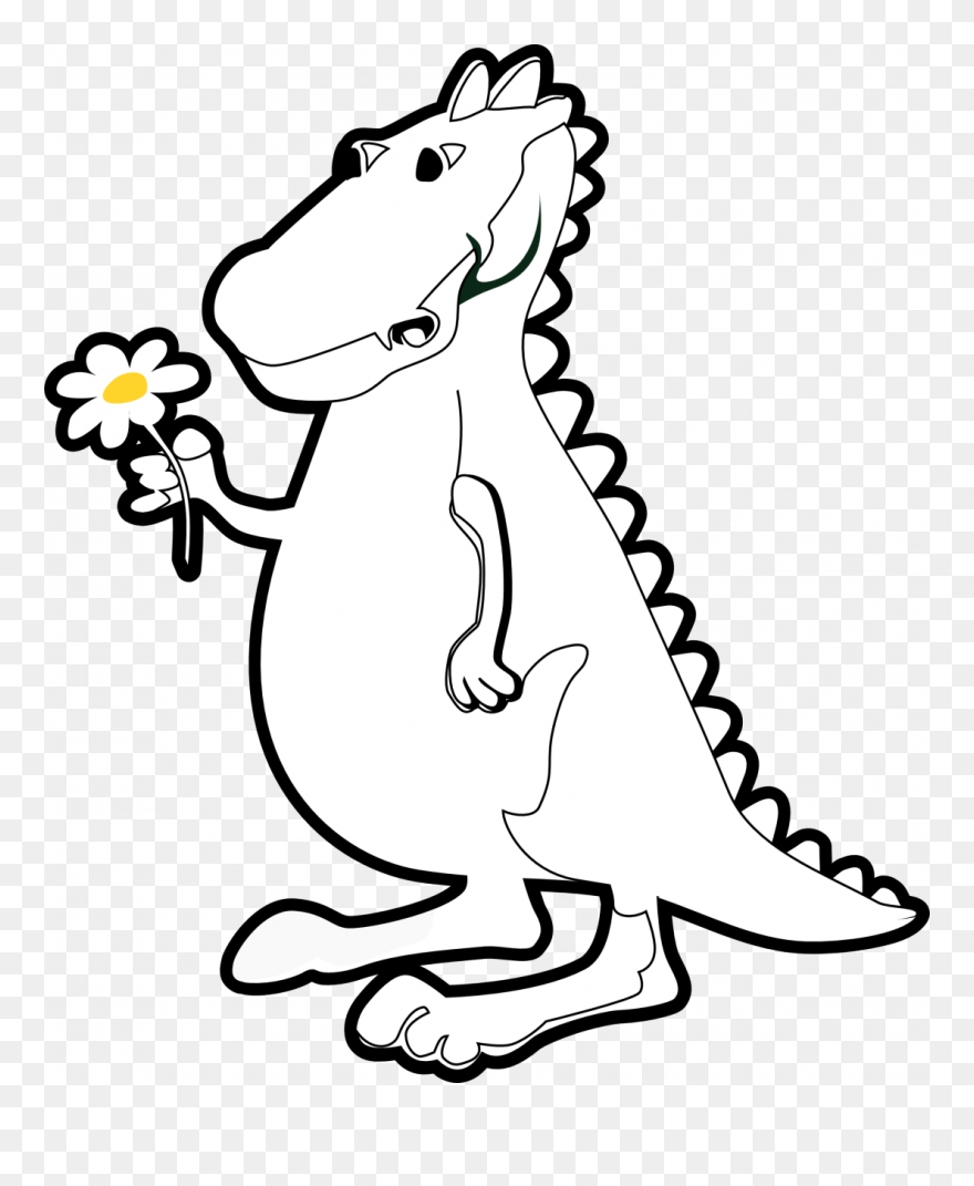 Transparent T Rex Skeleton Png - Dinosaurs White And Black Background Clipart