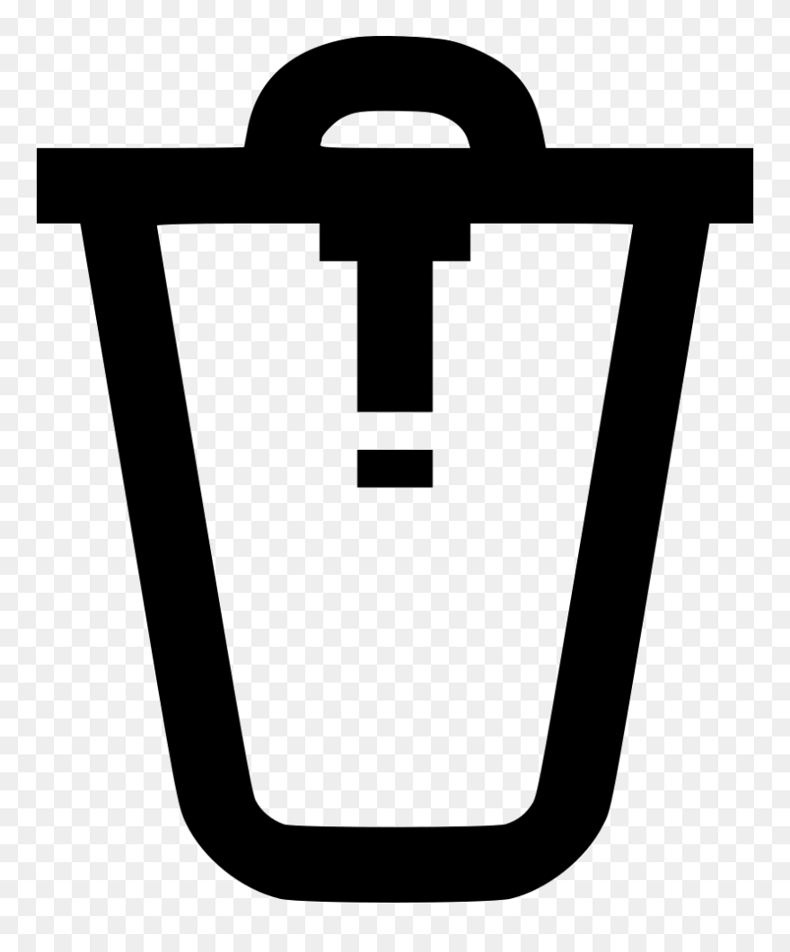 Trash Delete Bin Remove Recycle Garbage Can Clipart