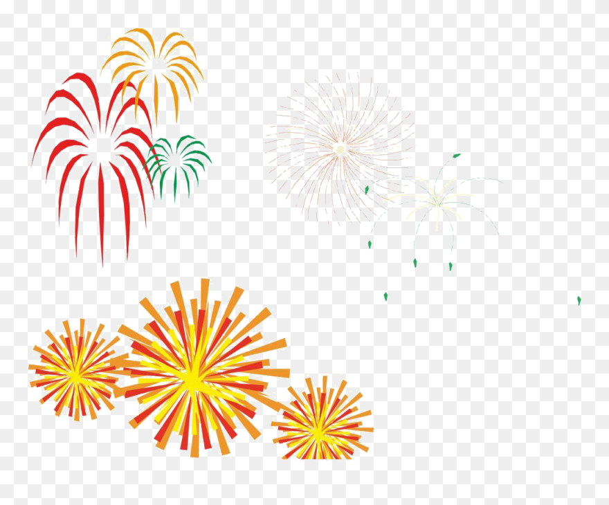 Firework Clipart Watercolor - Animated Firework Gif Transparent - Png Download