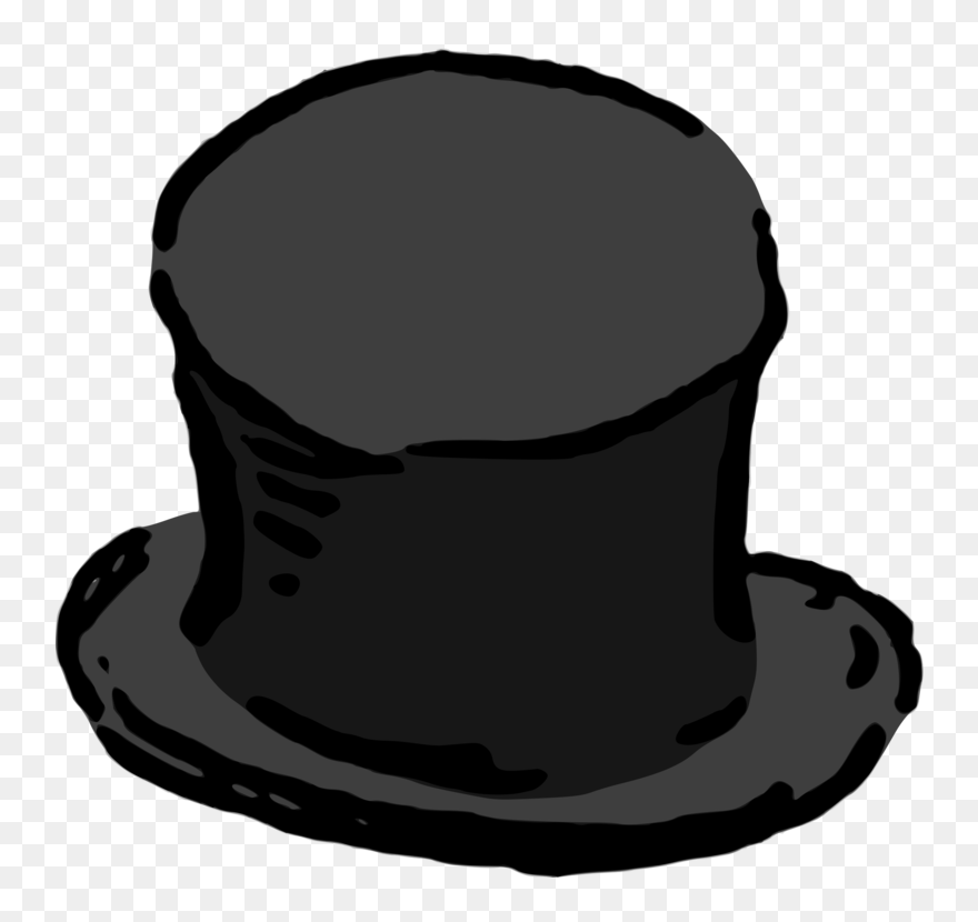 Hat,black And White,headgear - Top Hat Clipart
