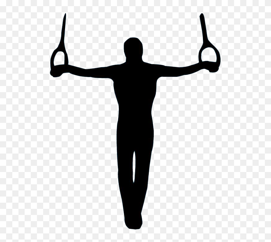 Silhouette Gymnastics Transparent Png - Male Gymnastics Clipart