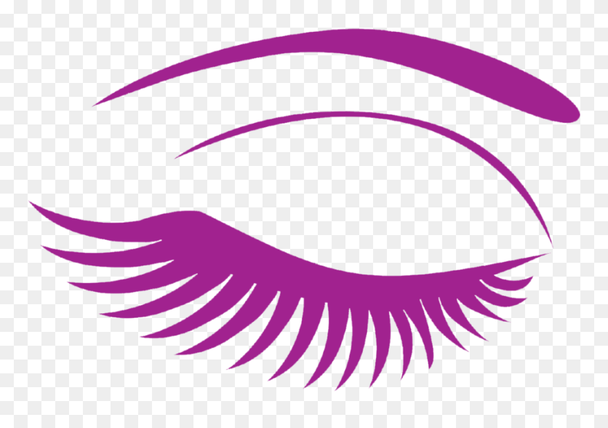 Eyelash Pink Frames Illustrations - Lashes Clip Art Pink - Png Download