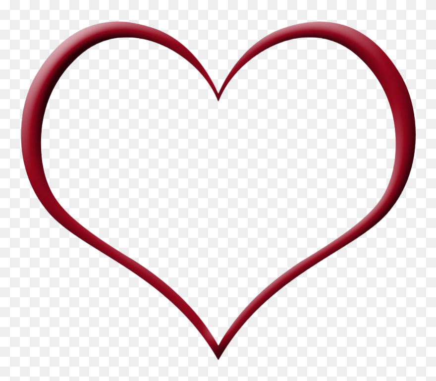Heart Frame Png Clipart - Heart Shape Frame Png Transparent Png