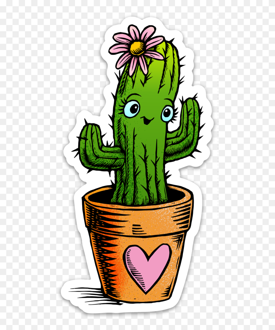 Cute Cactus Png - Cactus Stickers Png Clipart