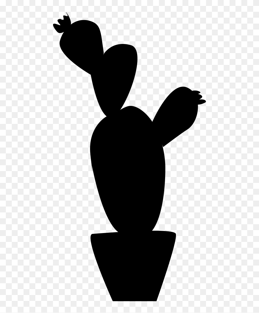 Icon Cactus - Silhouette Cactus Svg Free Clipart