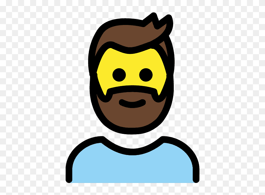 Beard Emoji Clipart - Png Download